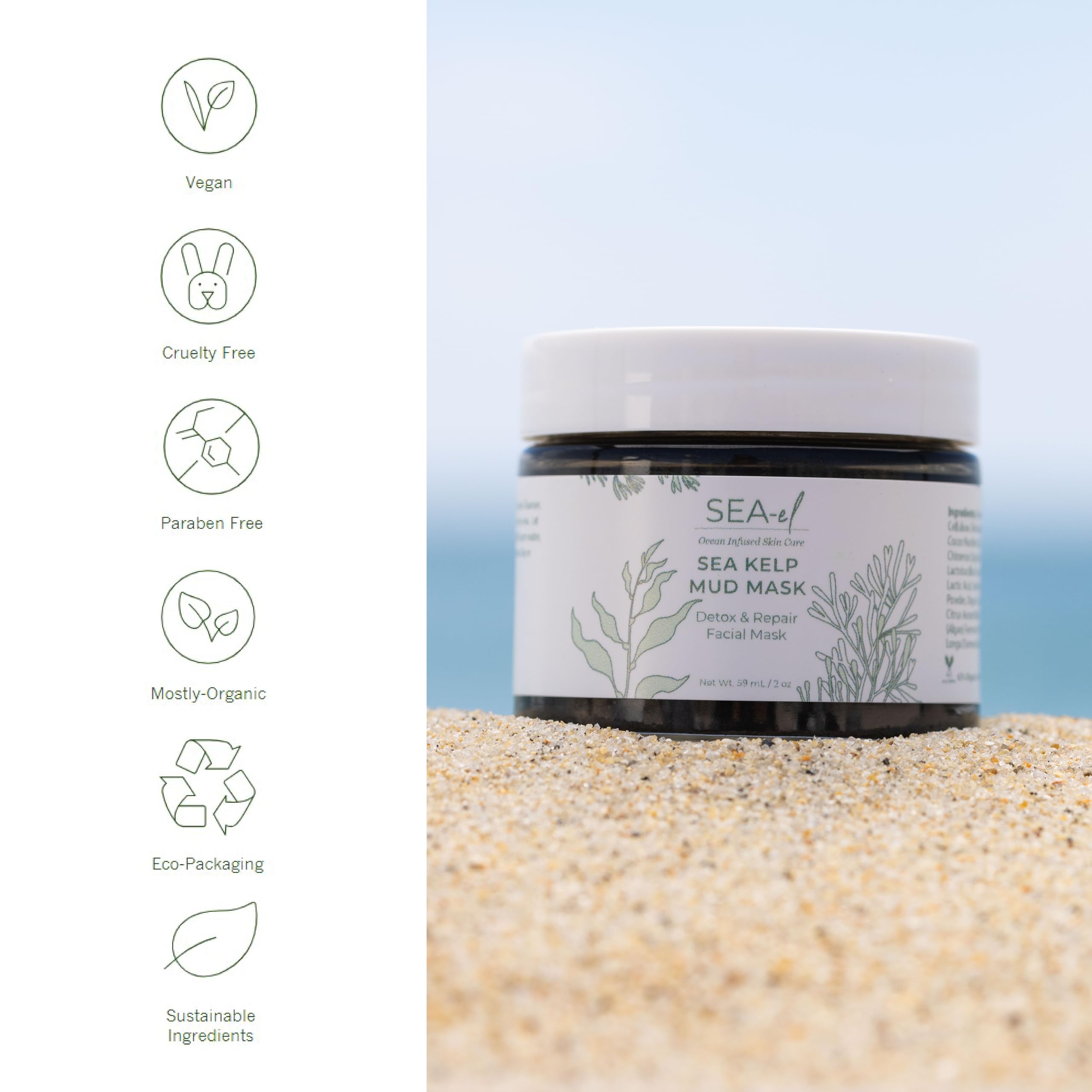 Sea el Sea Kelp Mud Mask 2 oz 59 ml